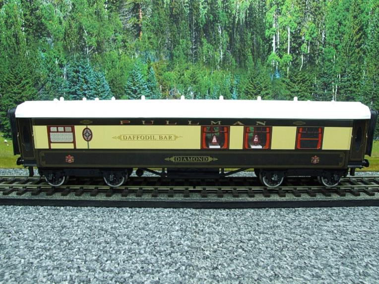 Darstaed O Gauge Daffodil Bar "Diamond" Ivory Roof Pullman Coach Lit interior 2/3 Rail Boxed image 11