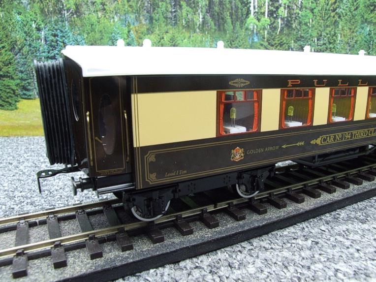Darstaed O Gauge Golden Arrow "Car No. 194 Third Class" Ivory Roof Pullman Coach 2/3 Rail Boxed image 11