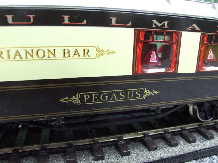 Darstaed O Gauge "The Trianon Bar"  Pullman Coach "Pegasus" Grey Roof Lit Interior 2/3 Rail Boxed image 8