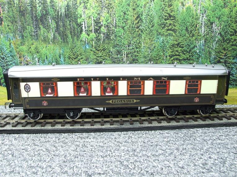 Darstaed O Gauge "The Trianon Bar"  Pullman Coach "Pegasus" Grey Roof Lit Interior 2/3 Rail Boxed image 13