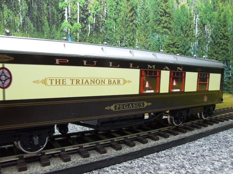 Darstaed O Gauge "The Trianon Bar"  Pullman Coach "Pegasus" Grey Roof Lit Interior 2/3 Rail Boxed image 17