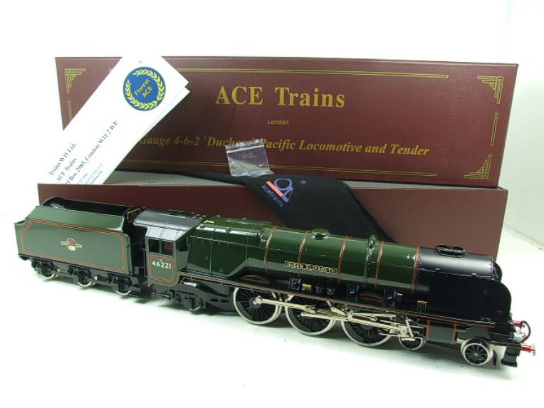Ace Trains O Gauge E12H1 BR Duchess Pacific "Queen Elizabeth" R/N 46221 Elec Bxd image 22