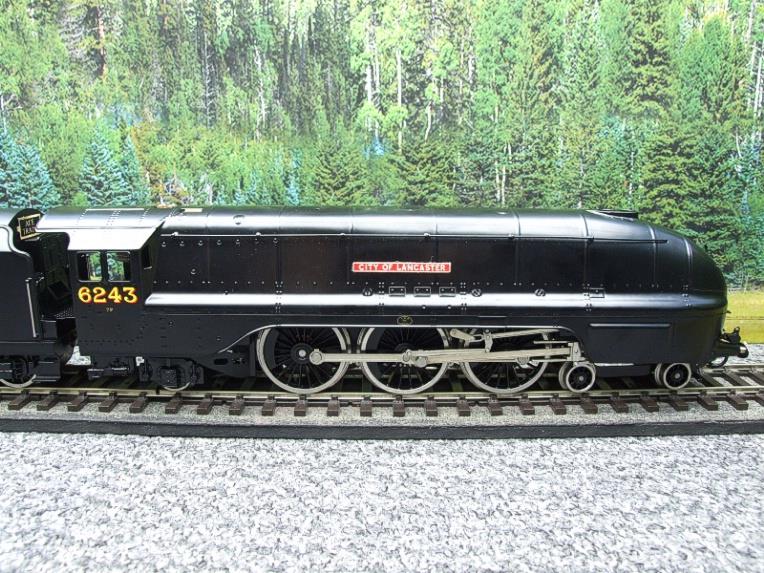 Ace Trains O Gauge E12C2 Coronation Pacific LMS Wartime Satin Black "City of Lancaster" R/N 6243 Bxd image 6