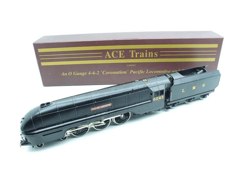 Ace Trains O Gauge E12C2 Coronation Pacific LMS Wartime Satin Black "City of Lancaster" R/N 6243 Bxd image 22