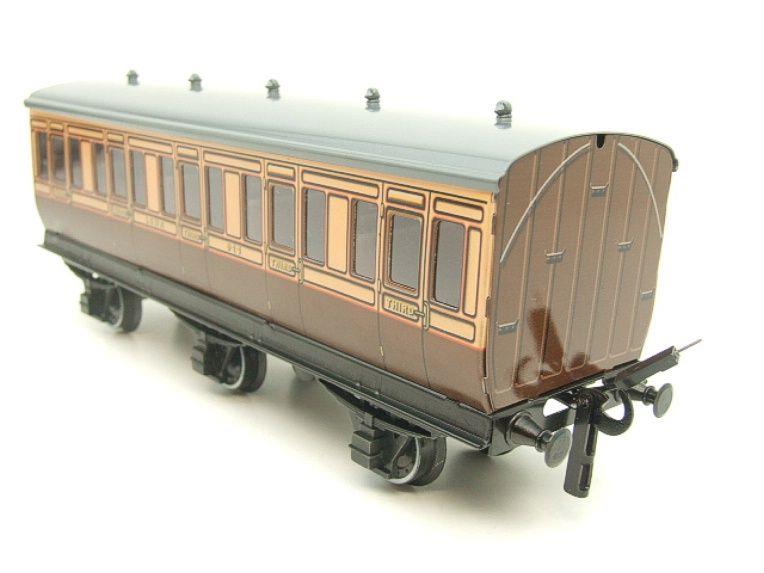 Darstaed O Gauge LSWR Six Wheel Grey Roof x4 Coaches Set 3 Rail Boxed image 11