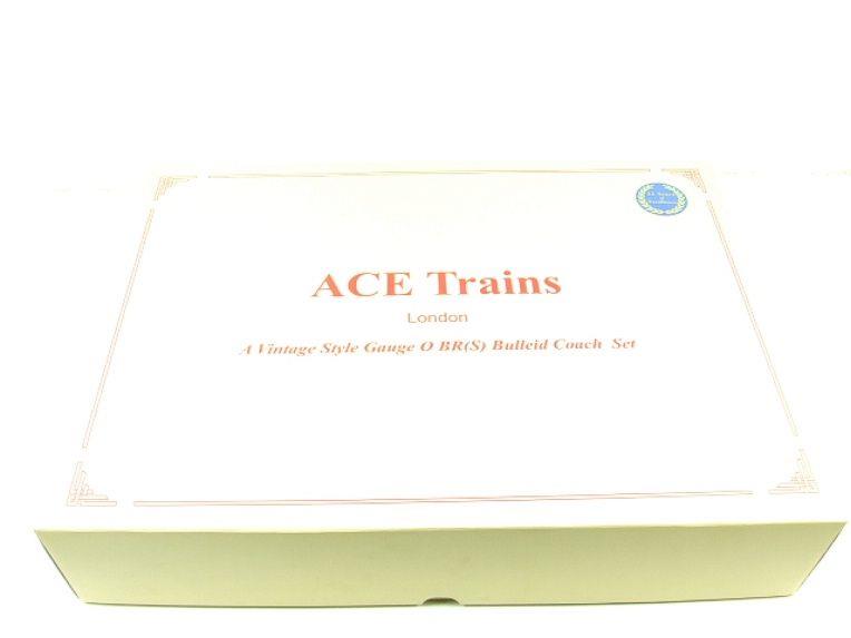 Ace Trains O Gauge C21E BR Bulleid Blood & Custard x3 Coaches Set E Boxed image 21