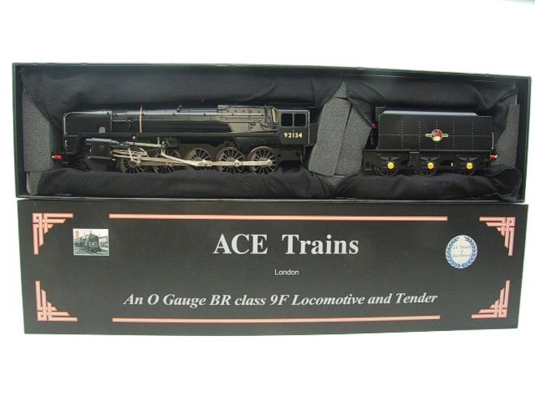 Ace Trains O Gauge E28G1 Class 9F BR Unlined Satin Matt Black Loco & Tender R/N 92134 Electric 2/3 image 16