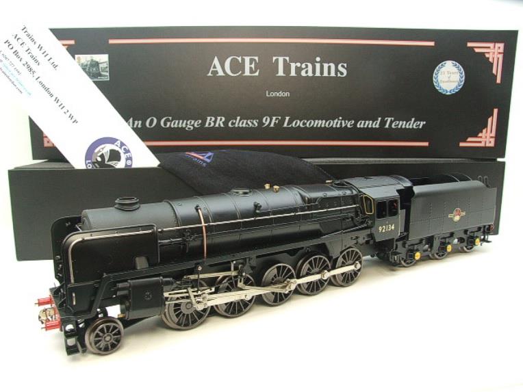 Ace Trains O Gauge E28G1 Class 9F BR Unlined Satin Matt Black Loco & Tender R/N 92134 Electric 2/3 image 22