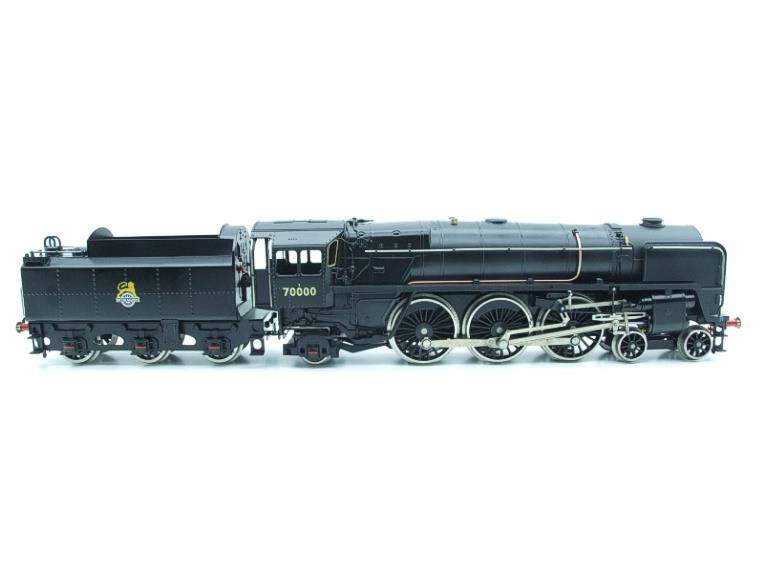 Ace Trains O Gauge E27A BR Black "Britannia Class" Loco & Early Logo Tender R/N 70000 Bxd image 13