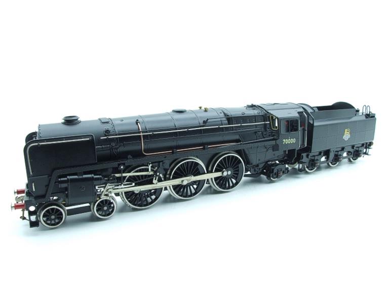Ace Trains O Gauge E27A BR Black "Britannia Class" Loco & Early Logo Tender R/N 70000 Bxd image 14