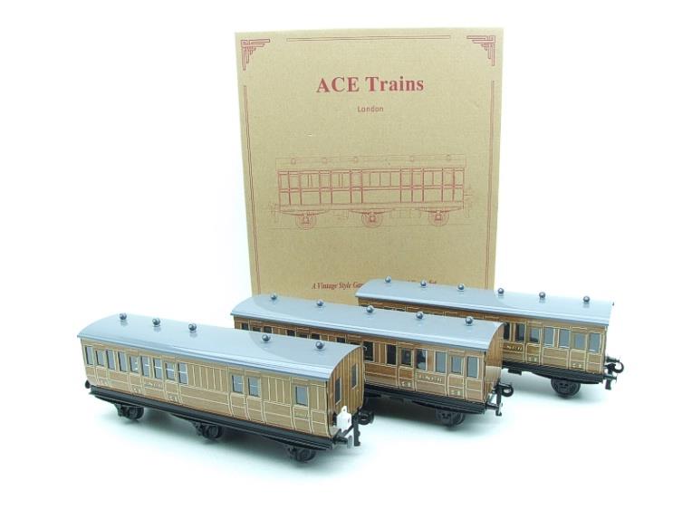 Ace Trains O Gauge C24 LNER Six Wheel Grey Roof Clemenson x3 Coaches Set 2 Bxd image 19