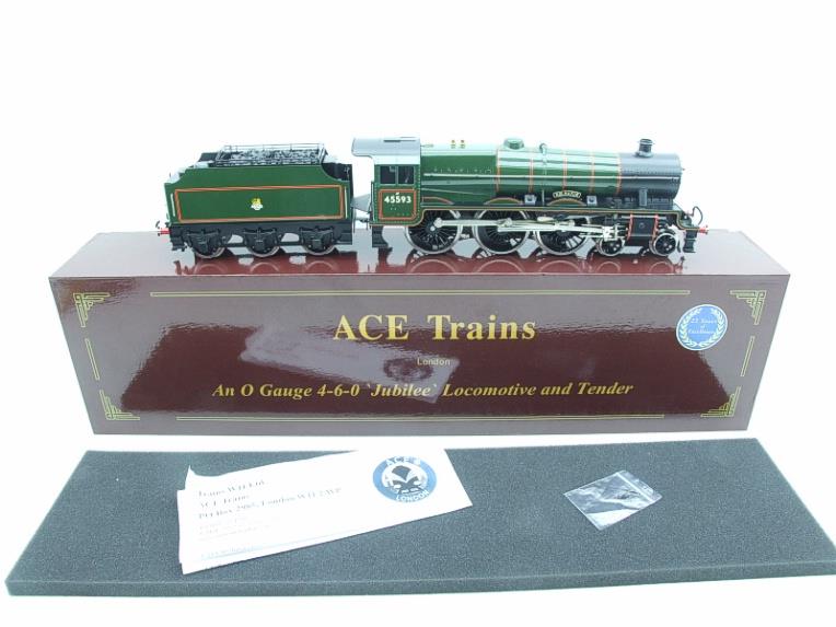 Ace Trains O Gauge E18/D1 BR Green Jubilee Class Loco & FOWLER Tender "Kolhapur" R/N 45593 Elec 2/3 Rail image 18