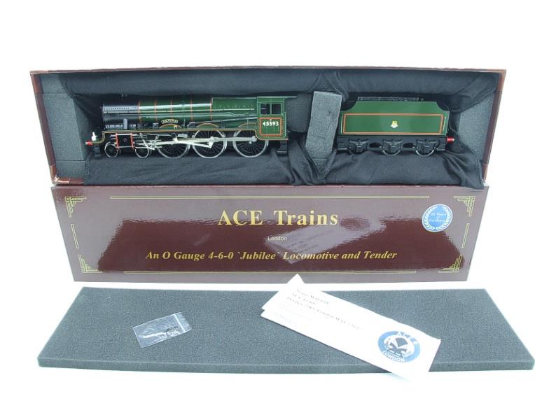 Ace Trains O Gauge E18/D1 BR Green Jubilee Class Loco & FOWLER Tender "Kolhapur" R/N 45593 Elec 2/3 Rail image 19