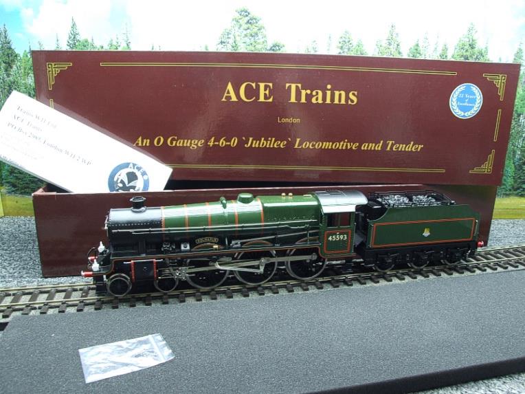 Ace Trains O Gauge E18/D1 BR Green Jubilee Class Loco & FOWLER Tender "Kolhapur" R/N 45593 Elec 2/3 Rail image 21