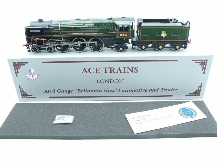 Ace Trains O Gauge E27L BR Pre 56  Britannia Class "Solway Firth" Blue Name Plate R/N 70049 Electric 2/3 Rail Boxed image 1