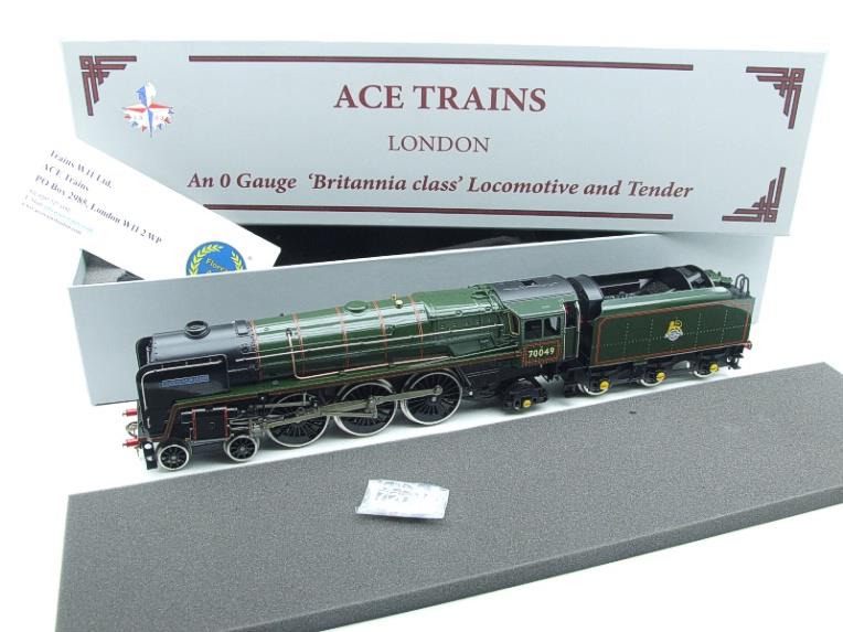 Ace Trains O Gauge E27L BR Pre 56  Britannia Class "Solway Firth" Blue Name Plate R/N 70049 Electric 2/3 Rail Boxed image 22