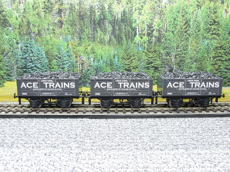 Ace Trains O Gauge G5 Private Owner Loco Coal Wagon x3 Set R/N 2985 2/3 Rail Boxed image 11
