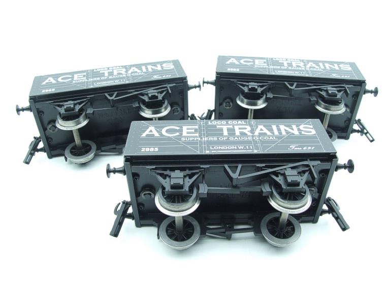 Ace Trains O Gauge G5 Private Owner Loco Coal Wagon x3 Set R/N 2985 2/3 Rail Boxed image 20
