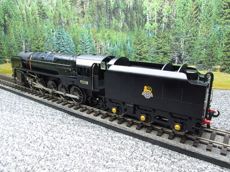 Ace Trains O Gauge E28E1 BR Pre 56 Class 9F Loco & Tender R/N 92118 Satin Black Elec 2/3 Rail Bxd image 12