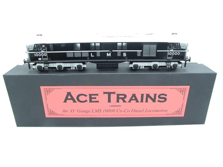Ace Trains O Gauge E39A1 LMS Gloss Black Silver roof & bogies 10000 Co-Co Diesel 2/3 Rail NEW Boxed image 22