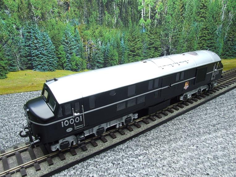 Ace Trains O Gauge E39C1 BR Semi Gloss Black Silver roof & bogies 10001 Co-Co Diesel Loco 2/3 Rail New Boxed image 11