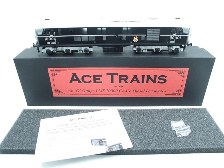 Ace Trains O Gauge E39C1 BR Semi Gloss Black Silver roof & bogies 10001 Co-Co Diesel Loco 2/3 Rail New Boxed image 22