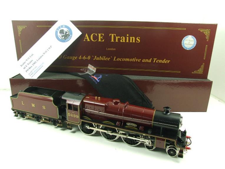 Ace Trains O Gauge E18C3 LMS Maroon Jubilee "Galatea" R/N 5699 Electric 2/3 Rail Boxed image 22