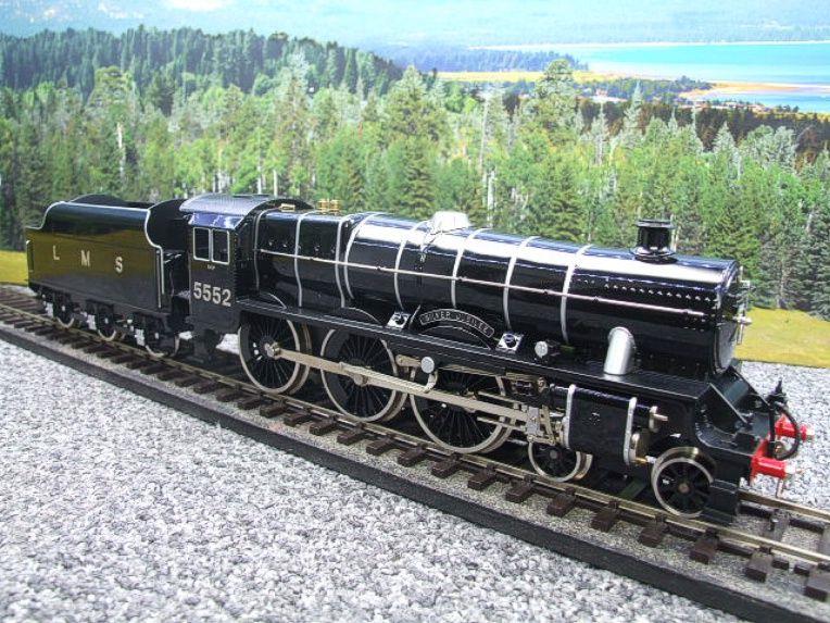 Ace Trains O Gauge E18A1 LMS Gloss Black Loco & Tender "Silver Jubilee" R/N 5552 Elec 2/3 Rail Bxd Rare image 11