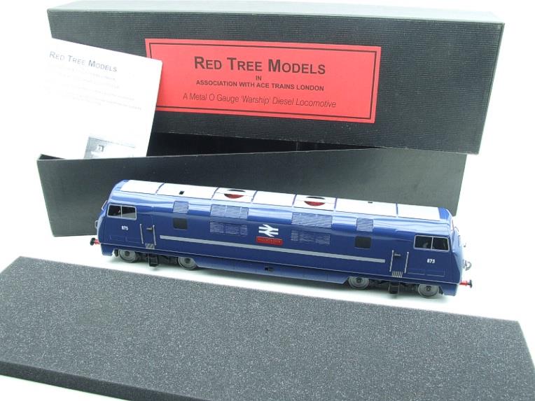 Ace Trains - RTM Models O Gauge E32 Warship Diesel Navy Blue "Illustrious" D875 Electric 2/3 Rail Bxd image 2