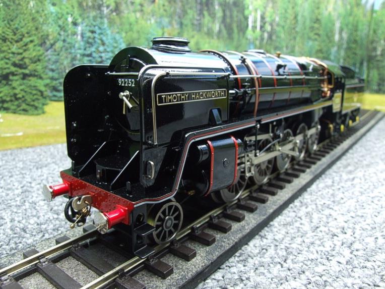 Ace Trains O Gauge E28/B4 BR 9F Loco & Tender "Timothy Hawkworth" R/N 92252 Electric 2/3 Rail Brand NEW Boxed image 15