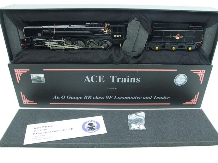 Ace Trains O Gauge E28/D2 BR 9F Loco & Tender "Unlined Gloss & Satin Black" Post 56 R/N 92079 Electric 2/3 Rail NEW Bxd image 20