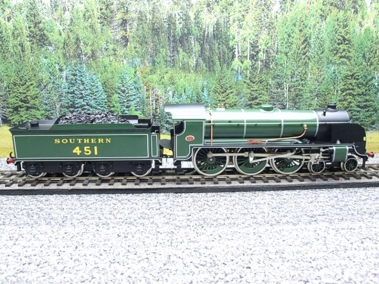 ACE Trains, O Gauge, E/34-B3, SR Gloss Lined Olive Green "Sir Lamorak" R/N 451 Brand New Boxed image 11