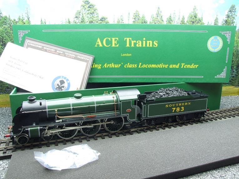ACE Trains, O Gauge, E/34-B3, SR Gloss Lined Olive Green "Sir Gillemere" R/N 783 Brand New Boxed image 22