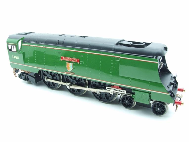 Ace Trains O Gauge E9 BR Lined Apple Green West Country Class Bulleid Pacific British Railways 4-6-2 Loco & Tender Named "Tavistock" R/N 34011 Electric 2/3 Rail Boxed image 16