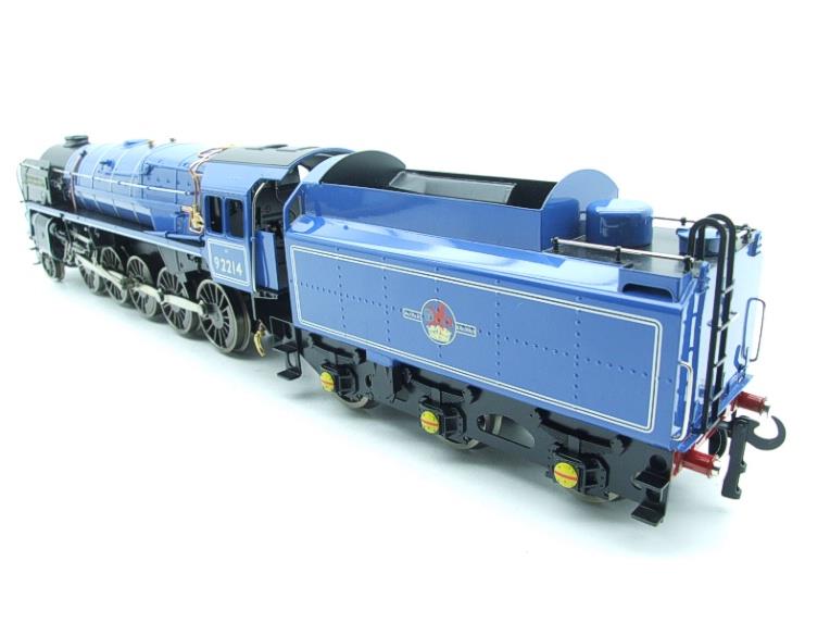 Ace Trains O Gauge E28L Class 9F BR Gloss Blue Loco & Tender "Leicester City FC" R/N 92214 Electric 2/3 Rail Boxed image 13