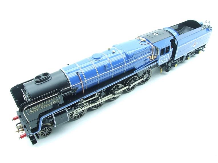 Ace Trains O Gauge E28L Class 9F BR Gloss Blue Loco & Tender "Leicester City FC" R/N 92214 Electric 2/3 Rail Boxed image 15