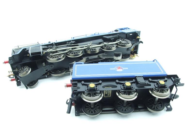 Ace Trains O Gauge E28L Class 9F BR Gloss Blue Loco & Tender "Leicester City FC" R/N 92214 Electric 2/3 Rail Boxed image 17