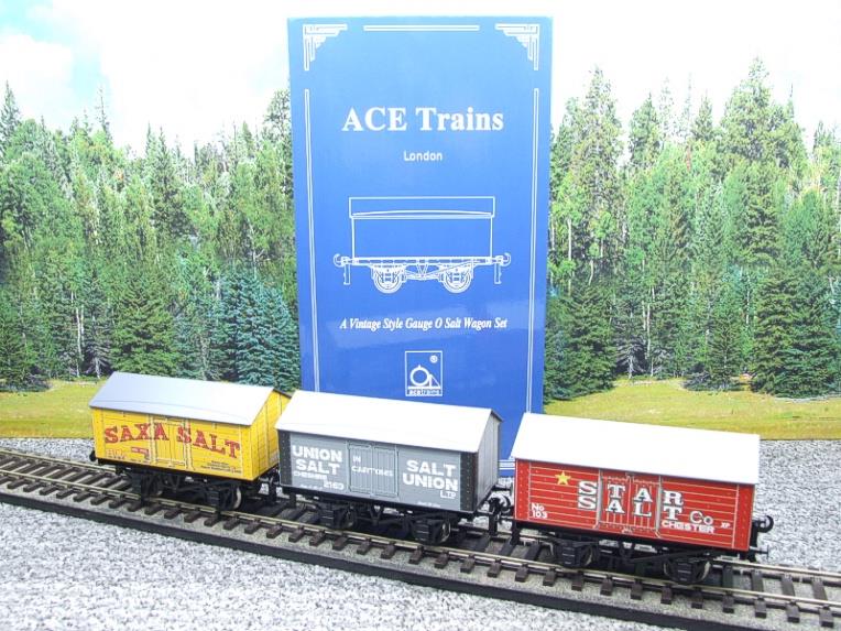 Ace Trains O Gauge G6 SV2 Private Owner Salt Wagons x3 Set 2 Bxd image 17