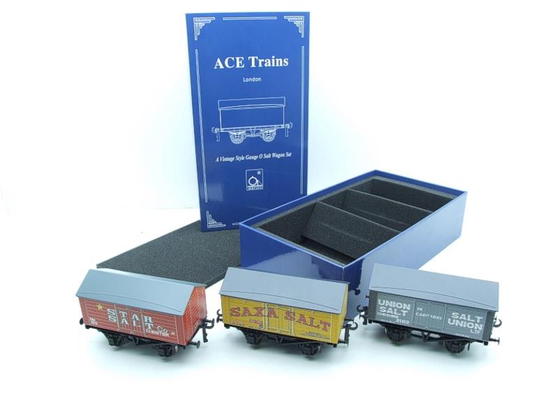 Ace Trains O Gauge G6 SV2 Private Owner Salt Wagons x3 Set 2 Bxd image 21