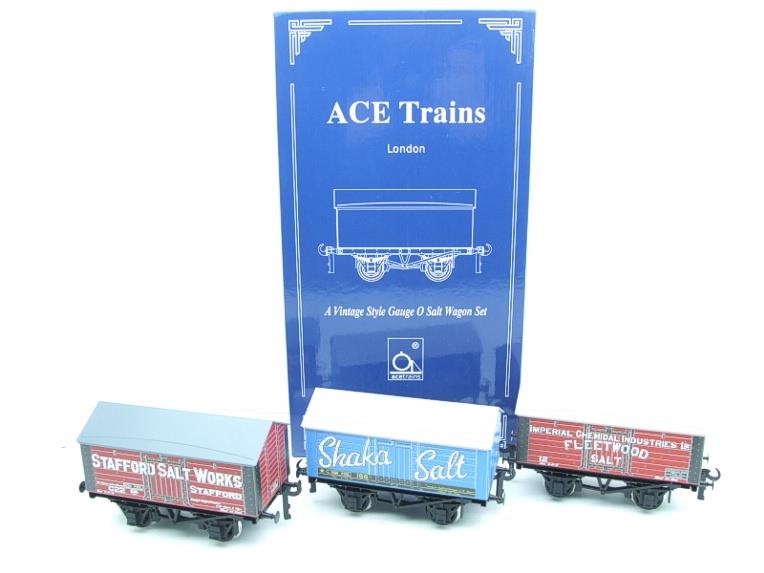 Ace Trains O Gauge G6 SV4 Private Owner Salt Wagons x3 Set 4 Bxd image 21