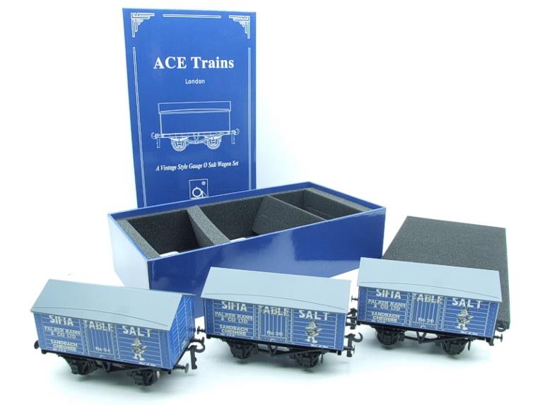 Ace Trains O Gauge G6 SV7 Private Owner "Sifta Salt" Wagons x3 Set 7 Bxd image 21