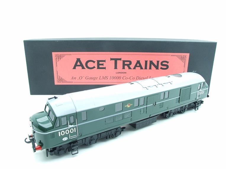 Ace Trains O Gauge E39D3 BR Gloss Green Egg Shell Waistband & Grey roof Post-56 R/N 10001 Co-Co Diesel Loco 2/3 Rail New Boxed image 3