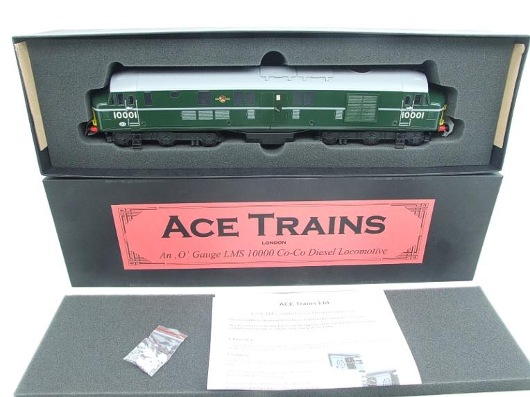 Ace Trains O Gauge E39D2 BR Gloss Green Egg Shell Waistband & Grey roof & Small Yellow End Panels R/N 10001 Post-56 image 1