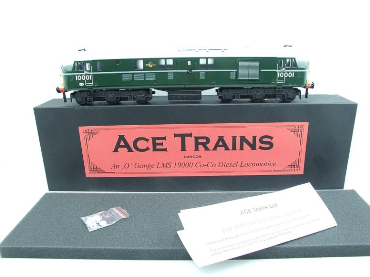 Ace Trains O Gauge E39D2 BR Gloss Green Egg Shell Waistband & Grey roof & Small Yellow End Panels R/N 10001 Post-56 image 3