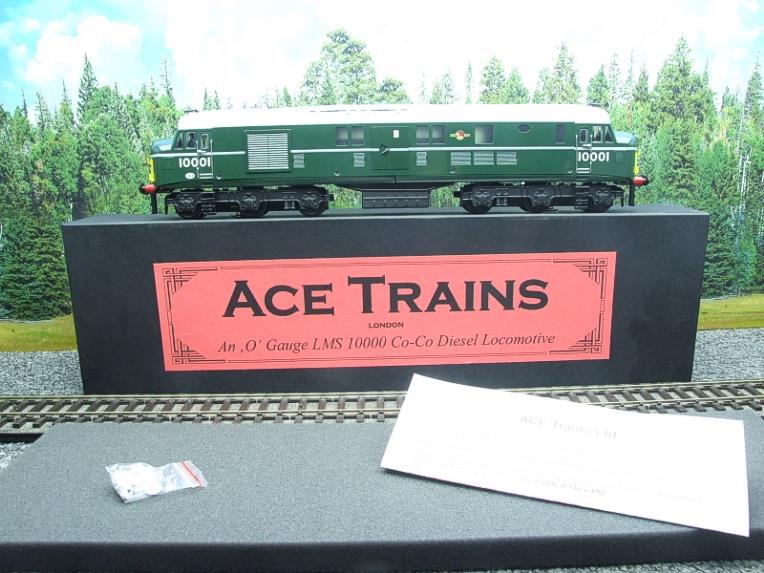 Ace Trains O Gauge E39D2 BR Gloss Green Egg Shell Waistband & Grey roof & Small Yellow End Panels R/N 10001 Post-56 image 21