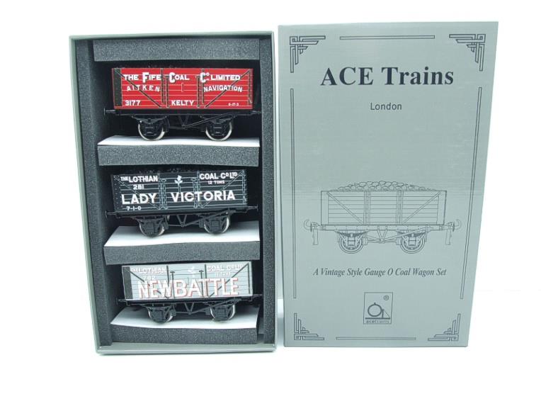 Ace Trains O Gauge G/5 WS7 Private Owner "Scottish A Set" Coal Wagons x3 Set 7 Bxd image 19