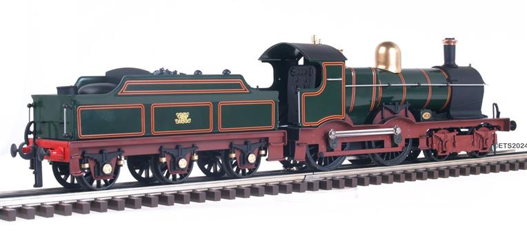 E/30-A1 "Duke" Class GWR 4-4-0 Loco & DEAN Tender Lined Green & Indian Red Curved Frame Brass Dome image 9
