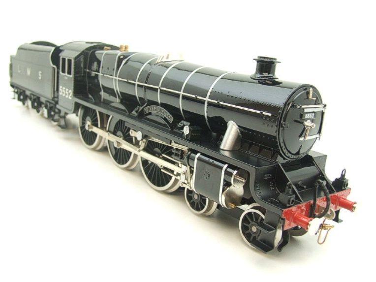 Ace Trains O Gauge E18A1 LMS Gloss Black Loco & Tender "Silver Jubilee" R/N 5552 Elec 2/3 Rail Bxd Rare image 2