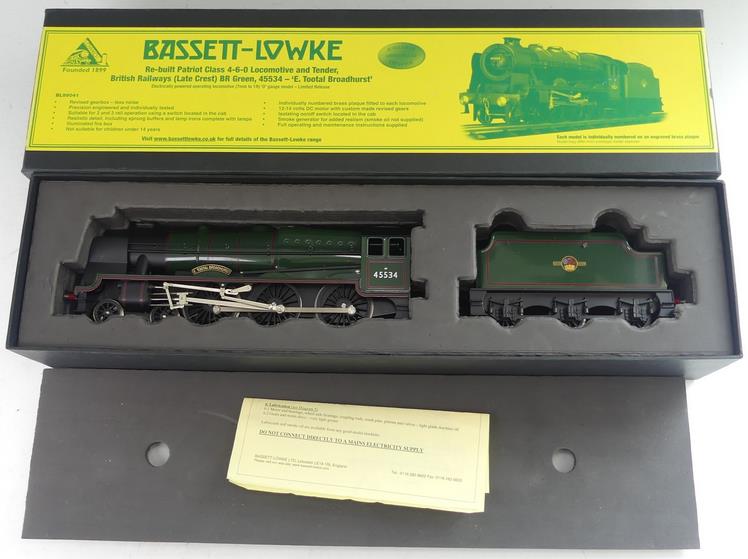 Bassett Lowke O Gauge BL99041 BR Late Crest Re-built Patriot Class "Total Broadhurst" R/N 45534 Bxd 2/3 Rail image 7