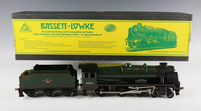 Bassett Lowke O Gauge BL99041 BR Late Crest Re-built Patriot Class "Total Broadhurst" R/N 45534 Bxd 2/3 Rail image 8